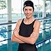 Swim Cap for Women and Men with Average or Large Heads - Great for Adults, Older Kids, Boys and Girls - Free Nose Clip (Black)