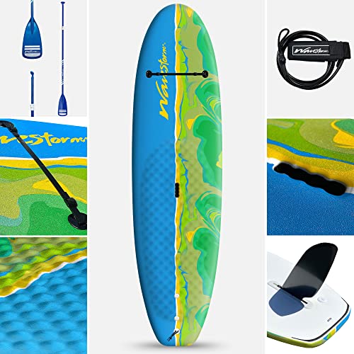 WAVESTORM 8ft Junior Stand Up Paddleboard Sized for Youth, Blue