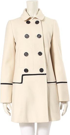 Amazon ポールカ Paule Ka ロング コート 白 黒 中古 コート ジャケット 通販