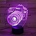 3D Optical Illusion Night Light - 7 LED Color Changing Lamp - Cool Soft Light Safe For Kids - Solution For Nightmares - Canon Digital SLR Camera DSLR
