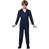 BesserBay Kids Long Sleeve Coveralls Solid Color Jumpsuit with Pockets 4-16 Years