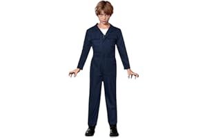 BesserBay Halloween Kids Long Sleeve Coveralls Killer Jumpsuit Flight Suit with Pockets 4-14 Years