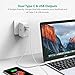 USB C PD Wall Charger RAVPower 36W Dual Type C Travel USB Charger with iSmart 2.0 Tech, Compatible Nintendo, Google Pixel XL, Galaxy S9 S8 Note 8 and iPhone Xs XS Max XR X 8 7 Plus (White)