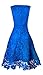 KIMILILY Women's V Neck Elegant Floral Lace Swing Bridesmaid Dress