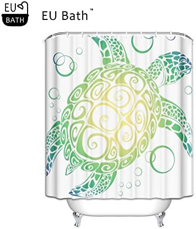 EU Bath Cafepress Sea Turtle Shower Curtain Standard White Waterproof Shower Curtain Spa Decor Bathroom Decoration Mildew WaterproofMagical Shower Curtain 60"(w) x 72"(h)