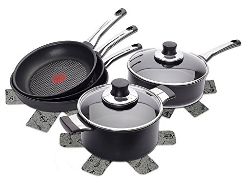 Thick & Large 16 Inches Wide - Gray Print - Luxury Divider Pads to Prevent Scratching, Separate and Protect Surfaces of Your Cookware - for Home and RV(12 Pack and 3 Different Size) - Thumbnail 4