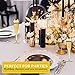 Gold Plastic Champagne Flutes – 50-Pcs Disposable Tall Stem Wine Glasses – Elegant Design – Practical and Easy to Use – 6.5 Oz Capacity - Gold Glittery Rim – Ideal for Parties, Special Events