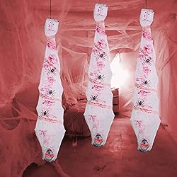 5.8ft Halloween Cocoon Corpse, Scary Foldable Mummy