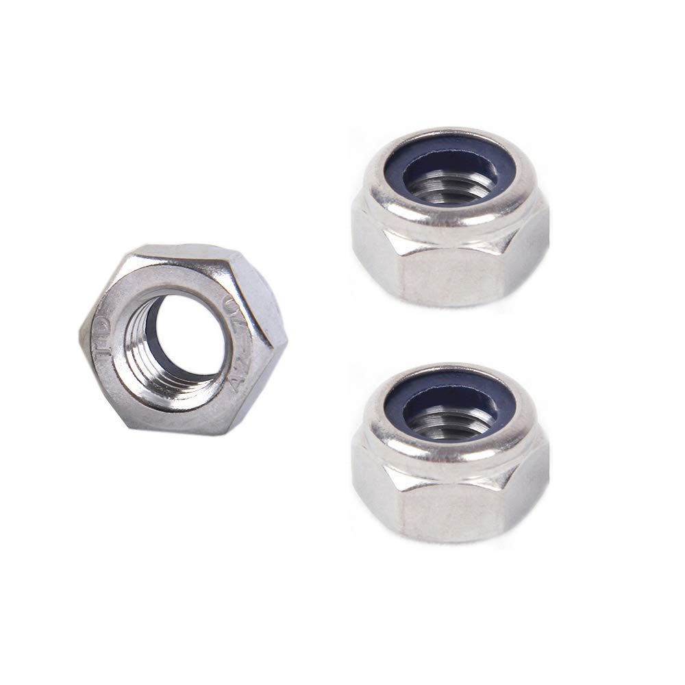 Pack of 2Pcs WINSINN M20 lock nut M20 2.5 Pitch 304 Stainless Steel