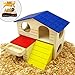 Alfie Pet by Petoga Couture - GARI Wood Hut for Small Animals like Dwarf Hamster and Mouse - Size: Large