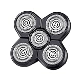 Electric Shaver Replacement Heads , Aooeou Waterproof Electric Shaver Head waterproof spare The razor head 5D Shaving hair trimmer for man face care