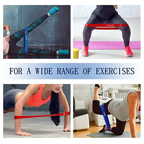 Fitness Resistance Band,Dream Wings Pull Up Assist Bands, Stretch Resistance Bands Heavy Duty Workout/Exercise Bands for Strength Fitness Training,Physical Therapy Set of 5 - Thumbnail 2