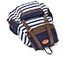 Rbenxia Unisex Canvas Backpack School Bag Super Cute Stripe School College Laptop Bag for Teens Girls Boys Students - Blue Stripe