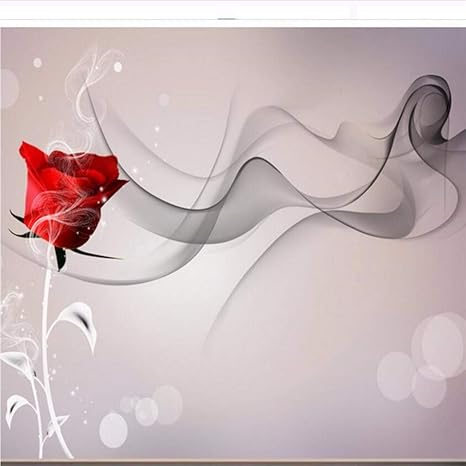 Amazon Co Jp Wuyyii カスタム大型壁画3dリビングルームの寝室のテレビの背景の 壁紙は壁3 Dのための煙の壁紙をバラ 350x250cm Diy 工具 ガーデン