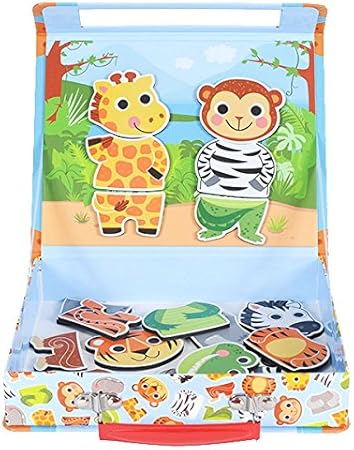 Amazon Tiger Tribe 着せ替えマグネットパズル 動物 並行輸入品 きせかえ人形 ハウス おもちゃ