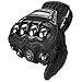 ILM Alloy Steel Touchscreen Bicycle Motorcycle Motorbike Powersports Racing Gloves (XXL, Black) Model 10C