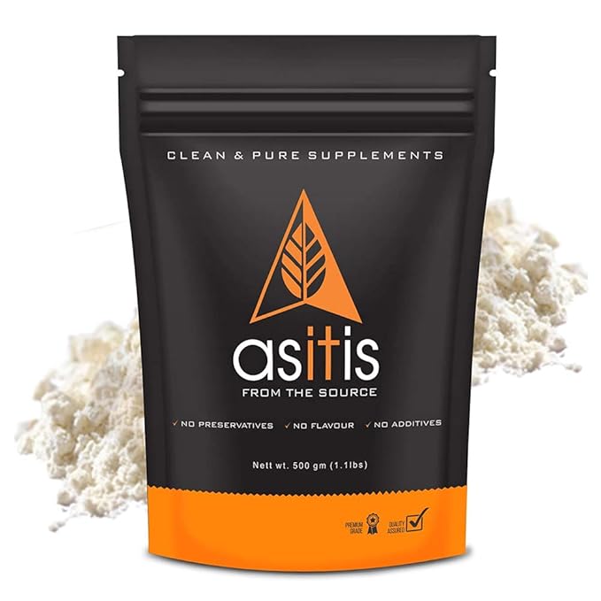 ASITIS Nutrition Whey Protein Concentrate 80 Unflavoured (500Gm