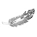 3Pcs Elegant Leaf Feather Hair Clip Hairpin Barrette Bobby Pins Fashion Jewelry Punk Hair Accessory Doubtless Bay