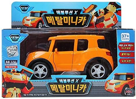 mica TOBOT Evolution Y METAL DIE CAST ORANGE COLOR CAR Pull Back minicar Toy