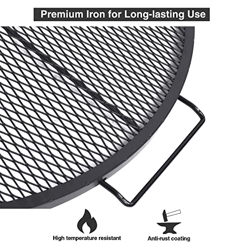 Lineslife XMarks Fire Pit Cooking Grill Grates Portable, Heavy Duty