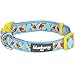 Blueberry Pet Essentials 10 Patterns Statement Funny Parrot Designer Adjustable Dog Collar, Medium, Neck 14.5