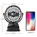 COMLIFE Rechargeable Battery Operated Clip on Desk Fan with Aroma Diffuser Function and 4 Speeds, Portable Battery or USB Powered Aroma Fan for Baby Stroller, Bedroom, Office, Car, Gym or Travel