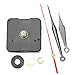 ReFaXi Black Quartz Wall Clock Movement with Red Second Hand Mechanism Repair Parts DIY Tool Kit