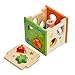 [US CPSC Certificated] Babylian Educational Sorting Cube Toys Bricks of Different Wooden Shapes and Colors for 1-3 Years Old young Childhood Intellectual Education