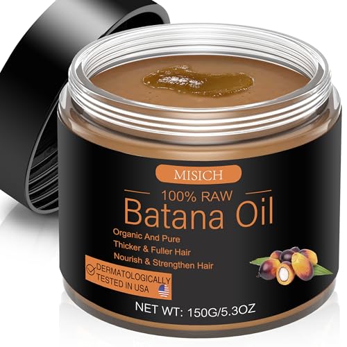 Raw Batana Oil for Hair Growth, 100% Natural Pure Dr. Sebi Botana Oil, Unrefined Organic Batana Hair Growth Oil for Prevent Hair Loss, Enhances Hair Thickness for Men & Women 5.3 oz
