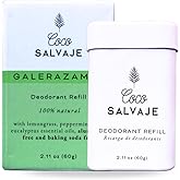 Natural Deodorant Stick for Women & Men | Aluminum Free Deodorant with Magnesium | Non toxic, Vegan, Hypoallergenic and Pregnancy Safe | 2.11oz (GALERAZAMBA (Lemongrass))