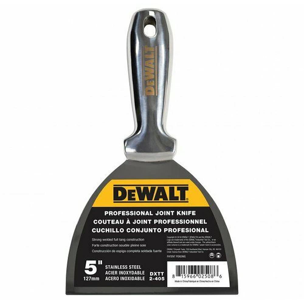 DeWALT Drywall Stainless Steel Jointing/Filling Knife 125mm (5in)