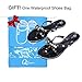 Qilunn Womens Bow Flip Flop Sandals Jelly Thong Flat Sandals Summer Beach Shoes with Rubber Rivets Bowtie Flip Flops 9 M US/41m EU/25.5cm Black