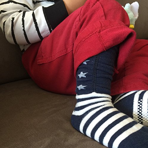 Bowbear 6-Pair Super Cute Baby Socks, Knee High Non-Slip