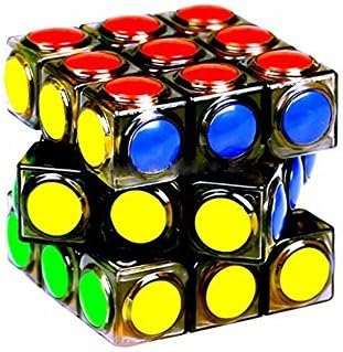 Brand New YJ Transparent Magic Cube 3x3x3 Speed Puzzle Cube Game Dot Shape Cubos Magicos Fidget Toys Professional Puzzle Game Toys Gifts