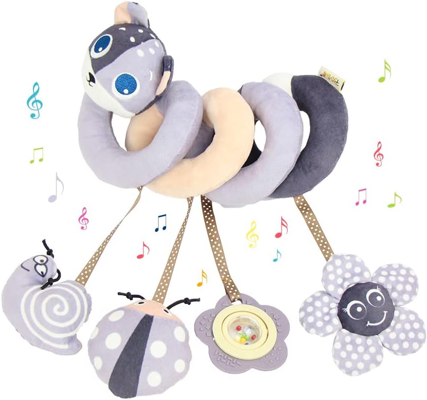 AIPINQI Spiral Activity Toy, Baby Car Seat Toys,Bed Stroller Toy