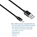 Micro USB Cable [2 Pack 3.3ft] Nylon Braided Data Cable Charging cord Micro 5pin & Data Sync Cable Compatible with Samsung Galaxy,Note, Android,LG,HTC One,Nexus,Tablets and More Android Device (Black)
