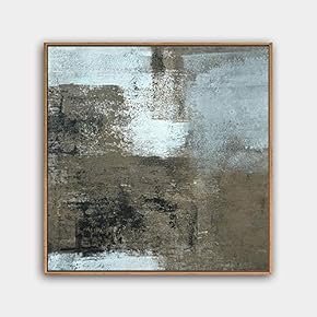 Framed Canvas Wall Art Modern Texture Painting Canvas Prints Home Artwork Decoration for Living Room,Bedroom - 16x16 inches