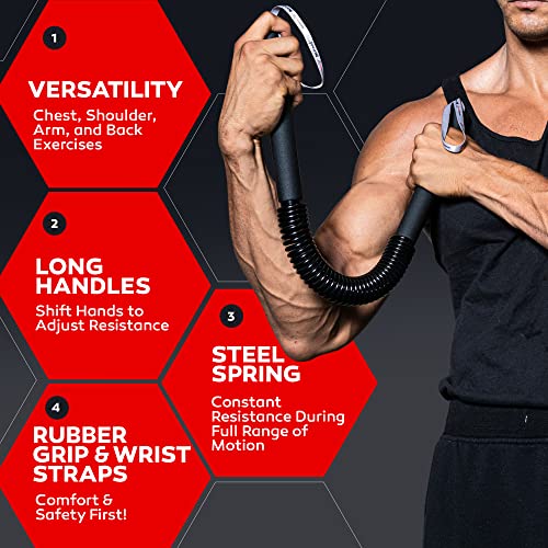 Python Power Twister Bar Upper Body Exercise for Chest, Shoulder