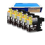 Inkjetcorner 5 BLACK Compatible Ink Cartridge for Brother LC101 LC103 MFC-J245 MFC-J285DW MFC-J450DW MFC-J470DW MFC-J475DW MFC-J650DW MFC-J870DW MFC-J875DW MFC-J4410DW MFC-J4510DW MFC-J4610DW LC103XL