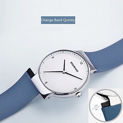 PALADA Womenâ€™s Quartz Analog Wrist Watch with 2 Pair of Soft Silicone Band