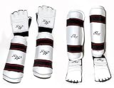 Taekwondo Gear Forearm Gard Hand Gloves Shin Instep Protector Complete New Set