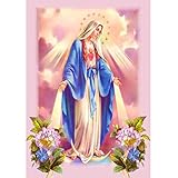 callm 5D Diamond Painting, DIY Cross Stitch Kit Religious Diamond Embroidery Painting Drill Arts Craft Supply for Home Wall Decor (C)