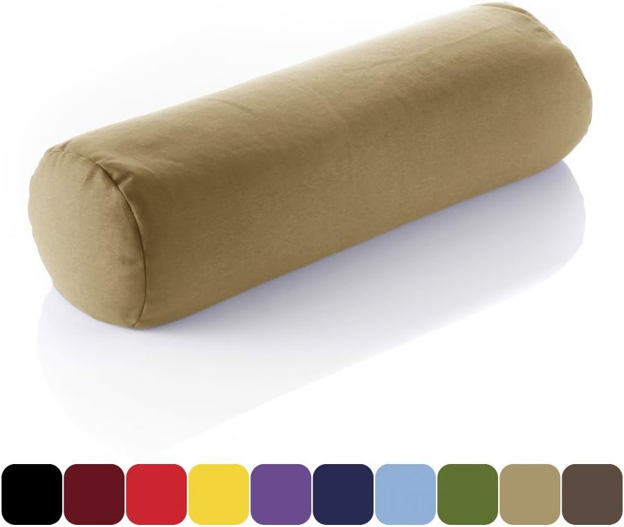 Bolster Cushion ORGANIC BUCKWHEAT for Yoga/Meditation/Shiatsu/General Support - various SIZES & COLOURS available