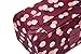 VAYEEBO Travel Luggage Organizers Packing Cubes-Compression Pouches for Underwear,Bra,Socks(Wine Daisy)