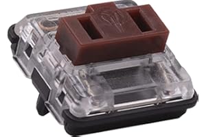 ARCTIC-FOX Kailh PG1350 Choc V1 25Pcs Tactile Mechanical Keyboard Switches,Low Profile Switch,5-Pin Kailh Chocolate Gaming Keyboard Switch Compatible RGB/SMD/LED,Brown