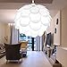 Excelvan Creative DIY KIT Pinecone Shape Puzzle Lampshade &IQ PP Suspension Ceiling Pendant Chandelier Light Shade Lamp For Christmas Living Room, Bedroom, Study, Dining room Decor Lighting (White1)
