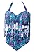 Spring Fever Women's Retro High Waist Braided Fringe Bikini Swimwear Plus Size C Red Cobra 2XL (US: 12-14)