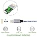 DAZHWA Phone Charger 3PACK (6FT) Nylon Braided Charging Cable Cord USB Cable Charger Compatible iPhone X/8/7/6s/ 6/ Plus/ 5SE/ 5s/ 5c/ 5, iPad, iPod, and More (Silver) …