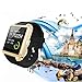 [Prime] U8 Bluetooth V4.0 Bluetooth Wrist Smart Watch WristWatch UWatch for IOS Android iPhone 4/4S/5/5C/5S Samsung S2/S3/S4/Note 2/Note 3 HTC Sony Blackberry (Gold)