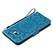 Firefish Galaxy S6 Edge Plus Case,Pu Magnetic Flip Folio Wallet Case [Durable] Lightweight Kickstand Folding Case with Card Holder Xmas Birthday Gift for Samsung Galaxy S6 Edge Plus -Sunflower Blue